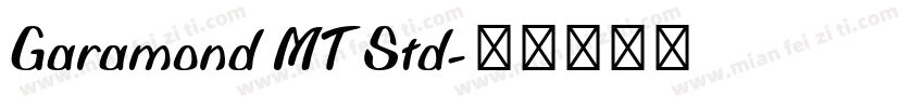 Garamond MT Std字体转换